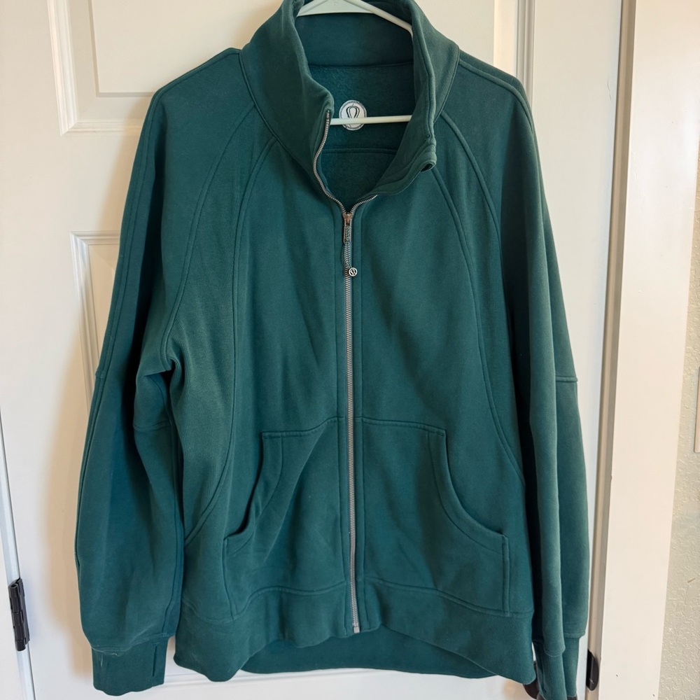 lululemon oversized funnel neck full zip scuba